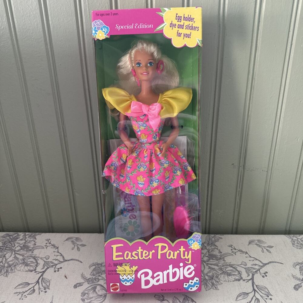 Vintage 1994 Mattel Barbie Doll Easter Party Barbie Special Edition Blonde